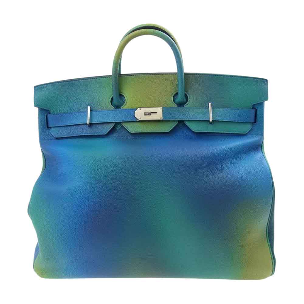 HERMES エルメス オータクロア50 コスモス トゴ ブルーニュイ×ジョーヌナプル Y刻印 シルバー金具 ブルーニュイ×ジョーヌナプル【新古品】【未使用】【中古】