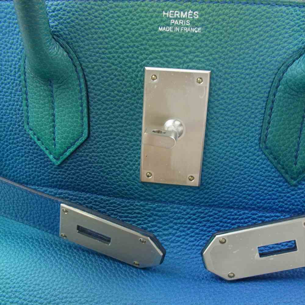 HERMES エルメス オータクロア50 コスモス トゴ ブルーニュイ×ジョーヌナプル Y刻印 シルバー金具 ブルーニュイ×ジョーヌナプル【新古品】【未使用】【中古】