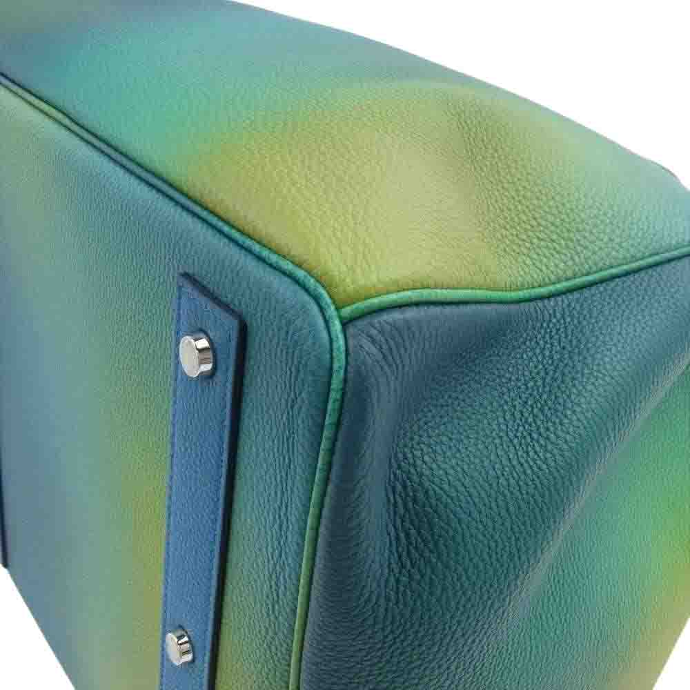 HERMES エルメス オータクロア50 コスモス トゴ ブルーニュイ×ジョーヌナプル Y刻印 シルバー金具 ブルーニュイ×ジョーヌナプル【新古品】【未使用】【中古】