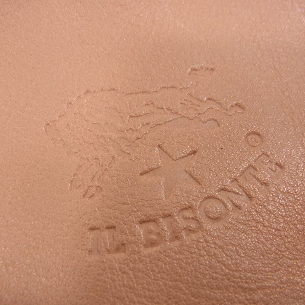 IL BISONTE イルビゾンテ A0581.EP VACCHETTA 半月型 レザー ショルダーバッグ ポシェット ピンク系【極上美品】【中古】