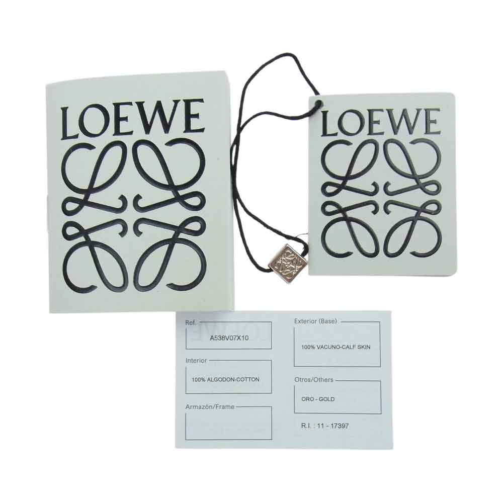LOEWE ロエベ A538V07X10 ハンモック ドローストリング バッグ ミニ ピンク系【極上美品】【中古】