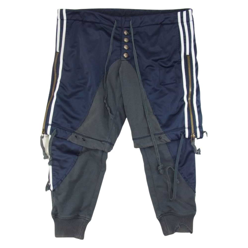 グレッグローレン サイドジップ ライン レイヤード パンツ  ブルー系 サイズ表記無【美品】【中古】