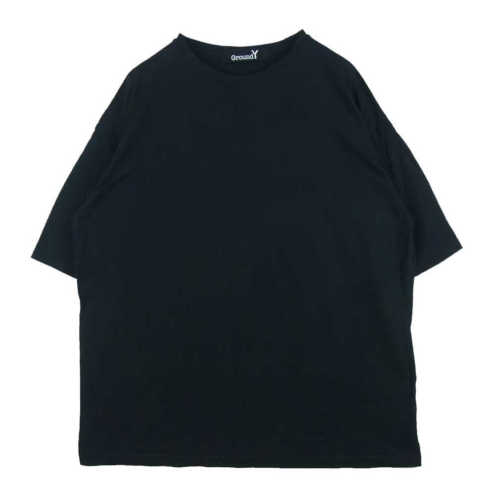 Yohji Yamamoto ヨウジヤマモト GroundY 20SS GN-T45-071 ペイント ビッグ カットソー タイプB 半袖 Tシャツ ブラック系 4【中古】
