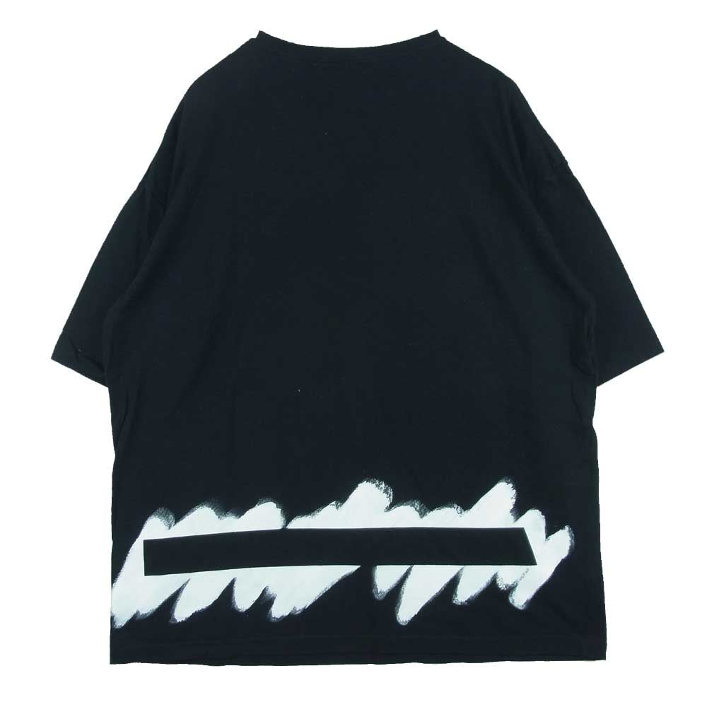 Yohji Yamamoto ヨウジヤマモト GroundY 20SS GN-T45-071 ペイント ビッグ カットソー タイプB 半袖 Tシャツ ブラック系 4【中古】