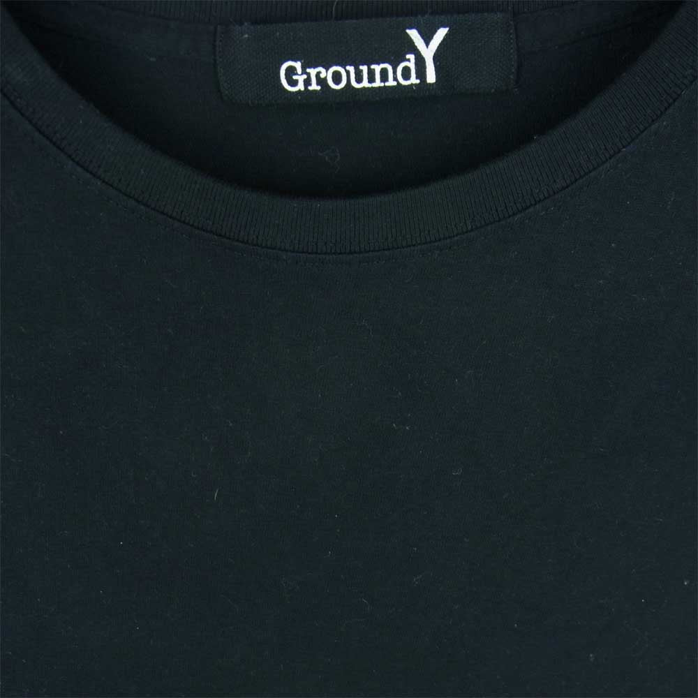 Yohji Yamamoto ヨウジヤマモト GroundY 20SS GN-T45-071 ペイント ビッグ カットソー タイプB 半袖 Tシャツ ブラック系 4【中古】