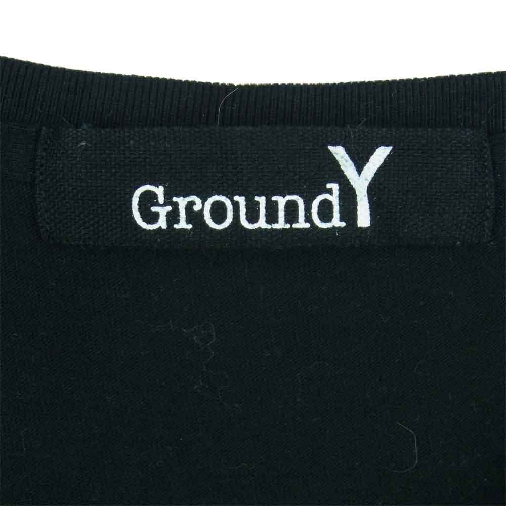 Yohji Yamamoto ヨウジヤマモト GroundY 20SS GN-T45-071 ペイント ビッグ カットソー タイプB 半袖 Tシャツ ブラック系 4【中古】