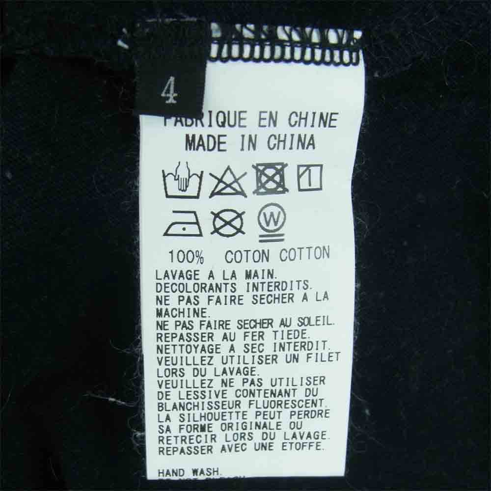 Yohji Yamamoto ヨウジヤマモト GroundY 20SS GN-T45-071 ペイント ビッグ カットソー タイプB 半袖 Tシャツ ブラック系 4【中古】