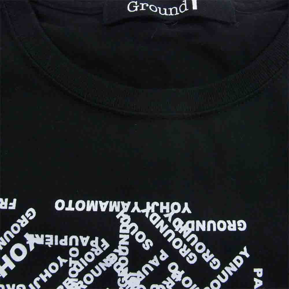 Yohji Yamamoto ヨウジヤマモト GroundY 20AW GR-T50-070 ベーシック ビッグ カットソー タイプA 半袖 Tシャツ ブラック系 4【中古】