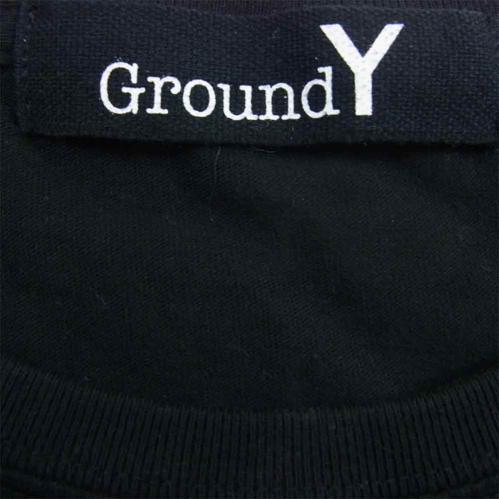 Yohji Yamamoto ヨウジヤマモト GroundY 20AW GR-T50-070 ベーシック ビッグ カットソー タイプA 半袖 Tシャツ ブラック系 4【中古】