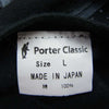PORTER CLASSIC ポータークラシック 銀座/金沢店限定 HAND BORDER T-SHIRT ハンドボーダー 半袖 Tシャツ カットソー グレー系 ブラック系 L【中古】