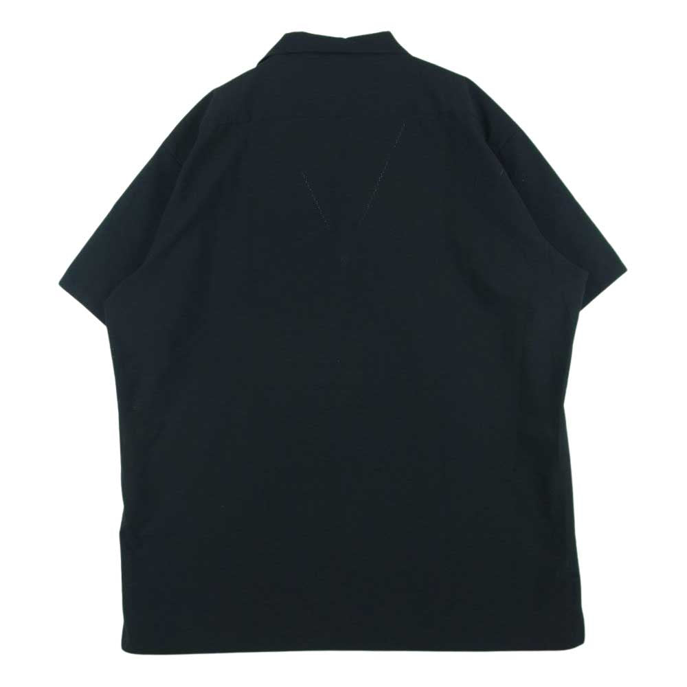 Yohji Yamamoto ヨウジヤマモト Y-3 ワイスリー FN5705 Swim Resort Short-Sleeve Shirt スイム リゾート オープンカラー シップ 半袖 シャツ ブラック系 XL【美品】【中古】