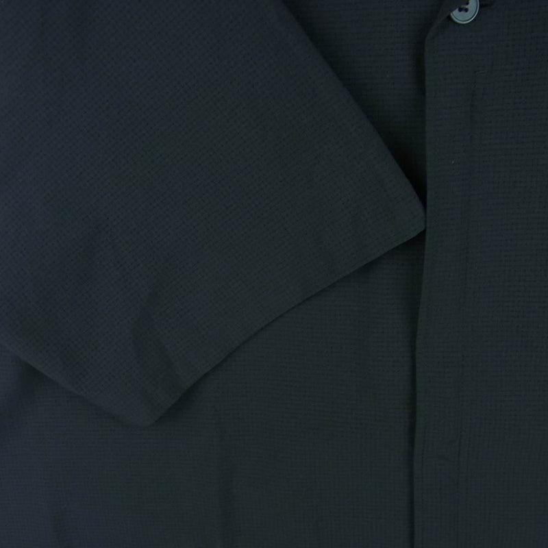 Yohji Yamamoto ヨウジヤマモト Y-3 ワイスリー FN5705 Swim Resort Short-Sleeve Shirt スイム リゾート オープンカラー シップ 半袖 シャツ ブラック系 XL【美品】【中古】