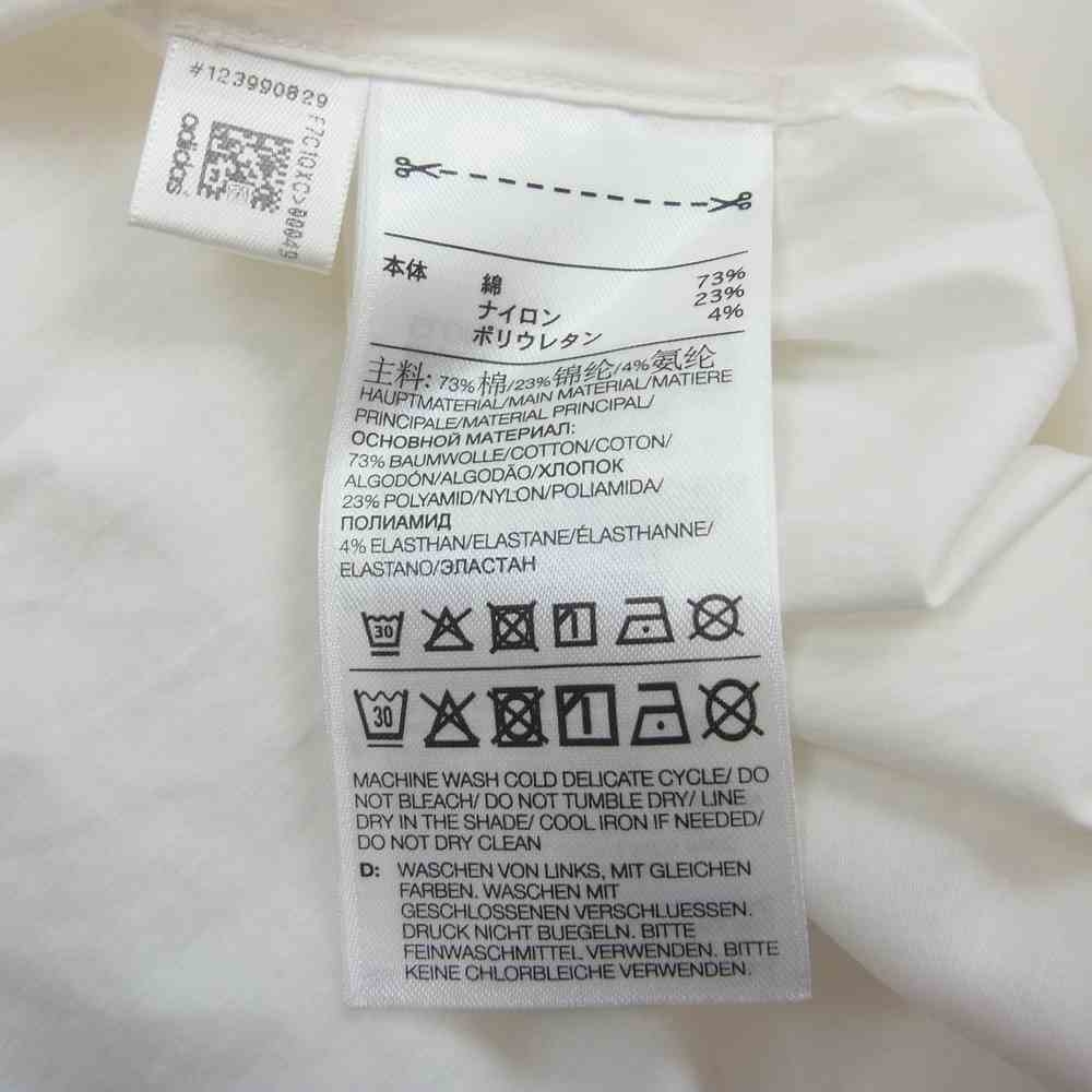 Yohji Yamamoto ヨウジヤマモト Y-3 ワイスリー FS2520 CLASSIC SHORT SLEEVE SHIRT クラシック ショートスリーブ 比翼 ジップカラー 半袖 シャツ ホワイト ホワイト系 L【中古】