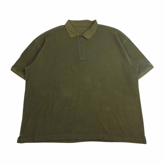 PORTER CLASSIC ポータークラシック 22SS SUMMER PILE POLO SHIRT サマーパイル リネン混 半袖 ポロシャツ カーキ系 4【中古】