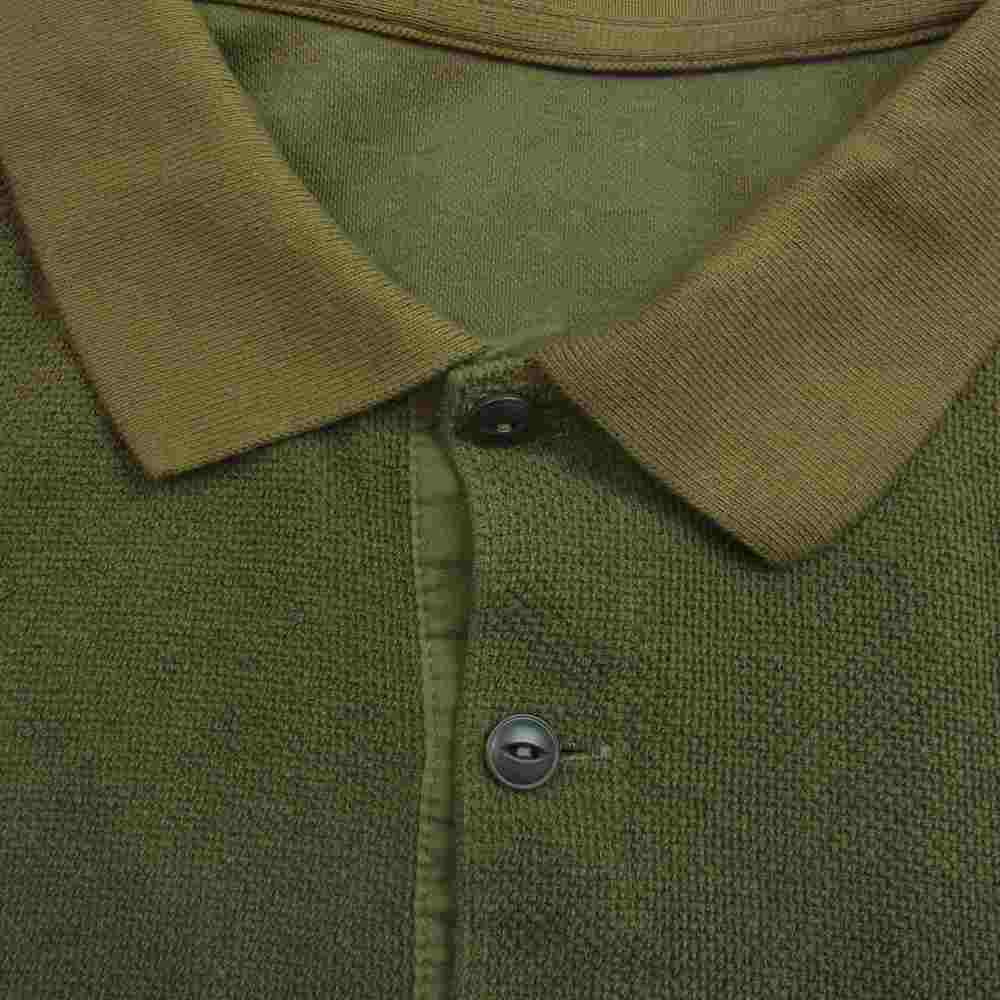PORTER CLASSIC ポータークラシック 22SS SUMMER PILE POLO SHIRT サマーパイル リネン混 半袖 ポロシャツ カーキ系 4【中古】
