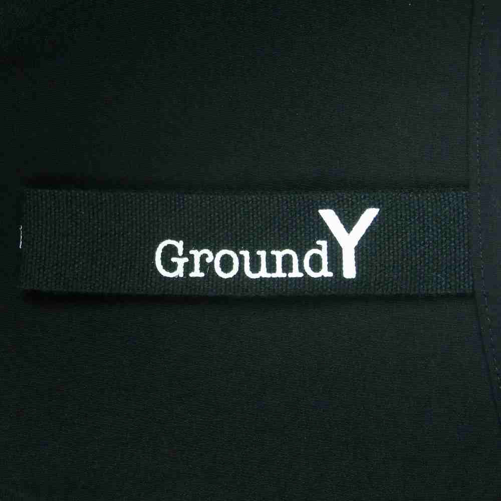 Yohji Yamamoto ヨウジヤマモト GroundY 22SS GG-B06-800 ヴィンテージデシン コンビネーション ドルマン ショートスリーブ 半袖 シャツ ブラック系 3【新古品】【未使用】【中古】