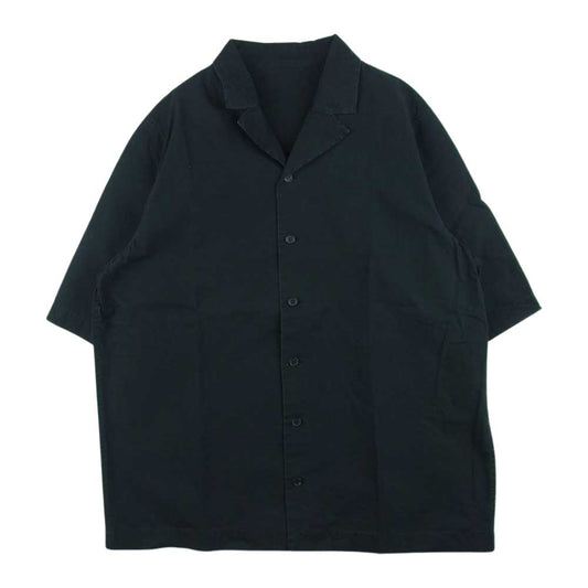 ケイシーケイシー 21SS 1159-343-7900 SP OPEN SHIRT リップストップ オープンカラー 半袖 シャツ ブラック系 L【中古】