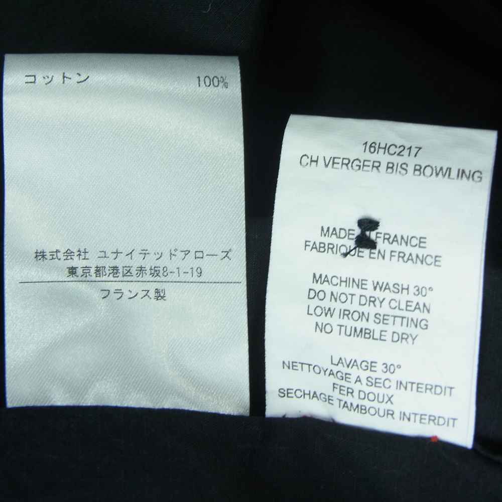 ケイシーケイシー 21SS 1159-343-7900 SP OPEN SHIRT リップストップ オープンカラー 半袖 シャツ ブラック系 L【中古】