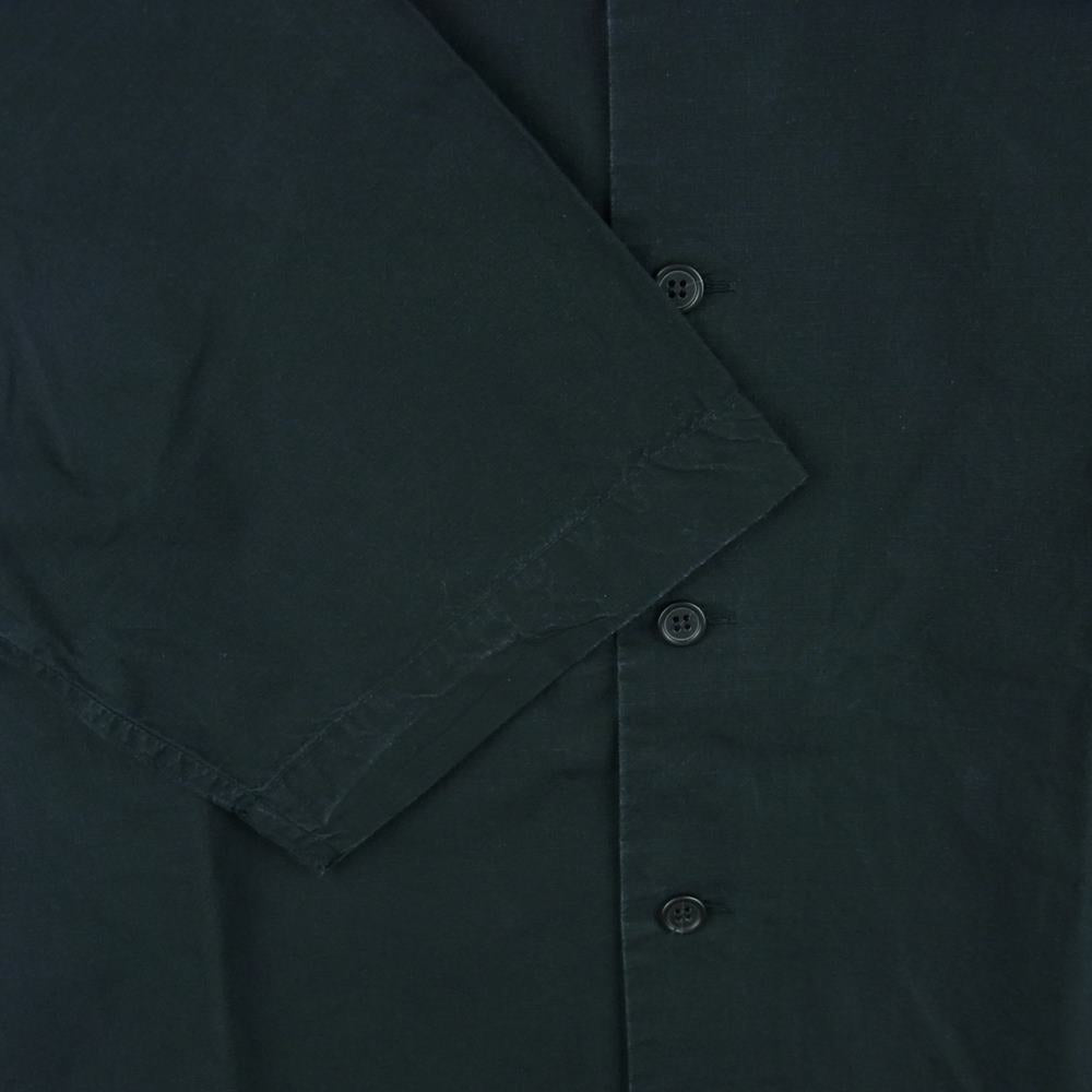 ケイシーケイシー 21SS 1159-343-7900 SP OPEN SHIRT リップストップ オープンカラー 半袖 シャツ ブラック系 L【中古】