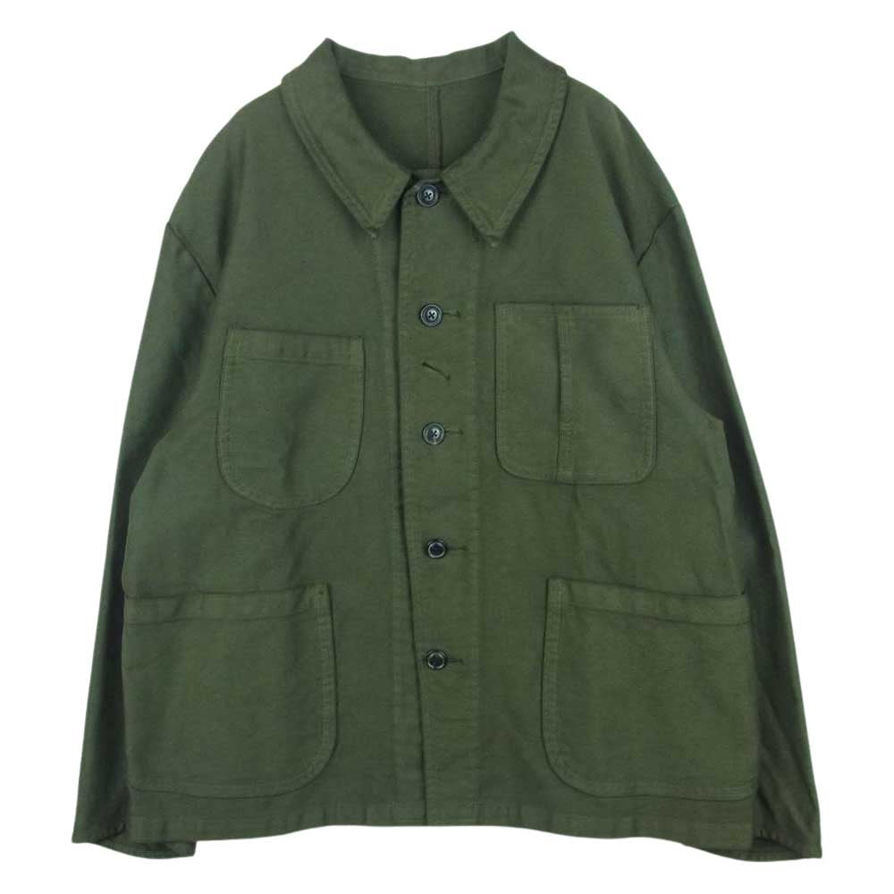 PORTER CLASSIC ポータークラシック 21AW MOLESKIN FRENCH JACKET モールスキン フレンチ ジャケット カーキ系 XL【中古】