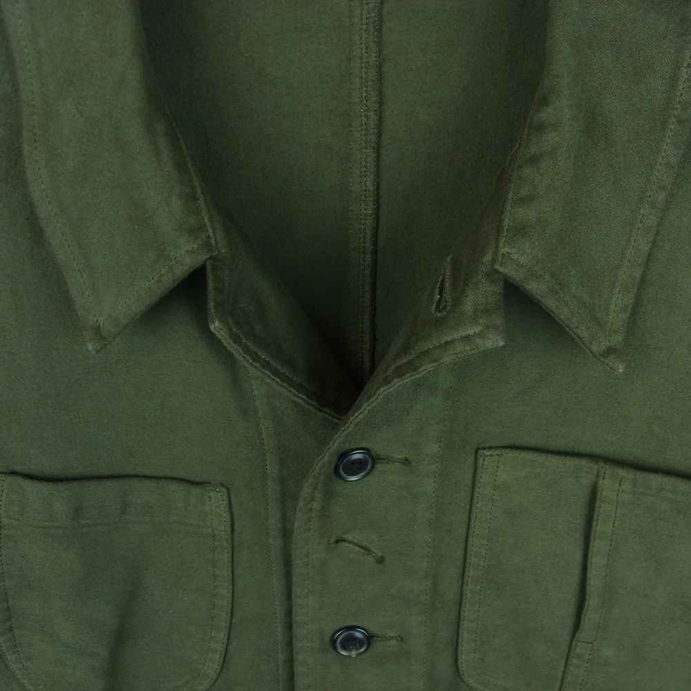 PORTER CLASSIC ポータークラシック 21AW MOLESKIN FRENCH JACKET モールスキン フレンチ ジャケット カーキ系 XL【中古】