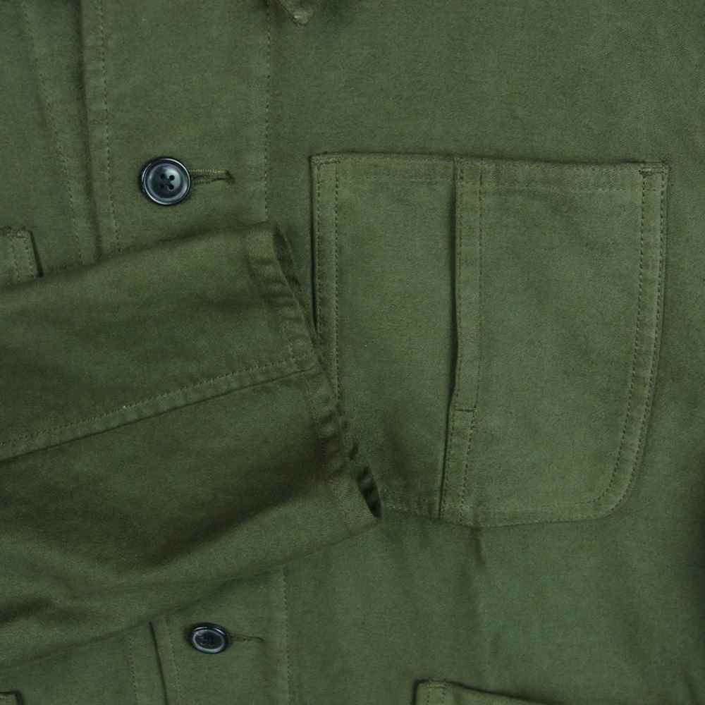 PORTER CLASSIC ポータークラシック 21AW MOLESKIN FRENCH JACKET モールスキン フレンチ ジャケット カーキ系 XL【中古】
