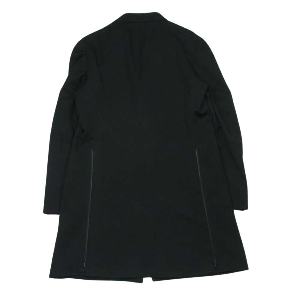 Yohji Yamamoto POUR HOMME ヨウジヤマモトプールオム 20SS HN-J34-100 N-ピークファスナーJKT ピークドラペル ウールギャバ ロング テーラード ジャケット ブラック系 4【美品】【中古】