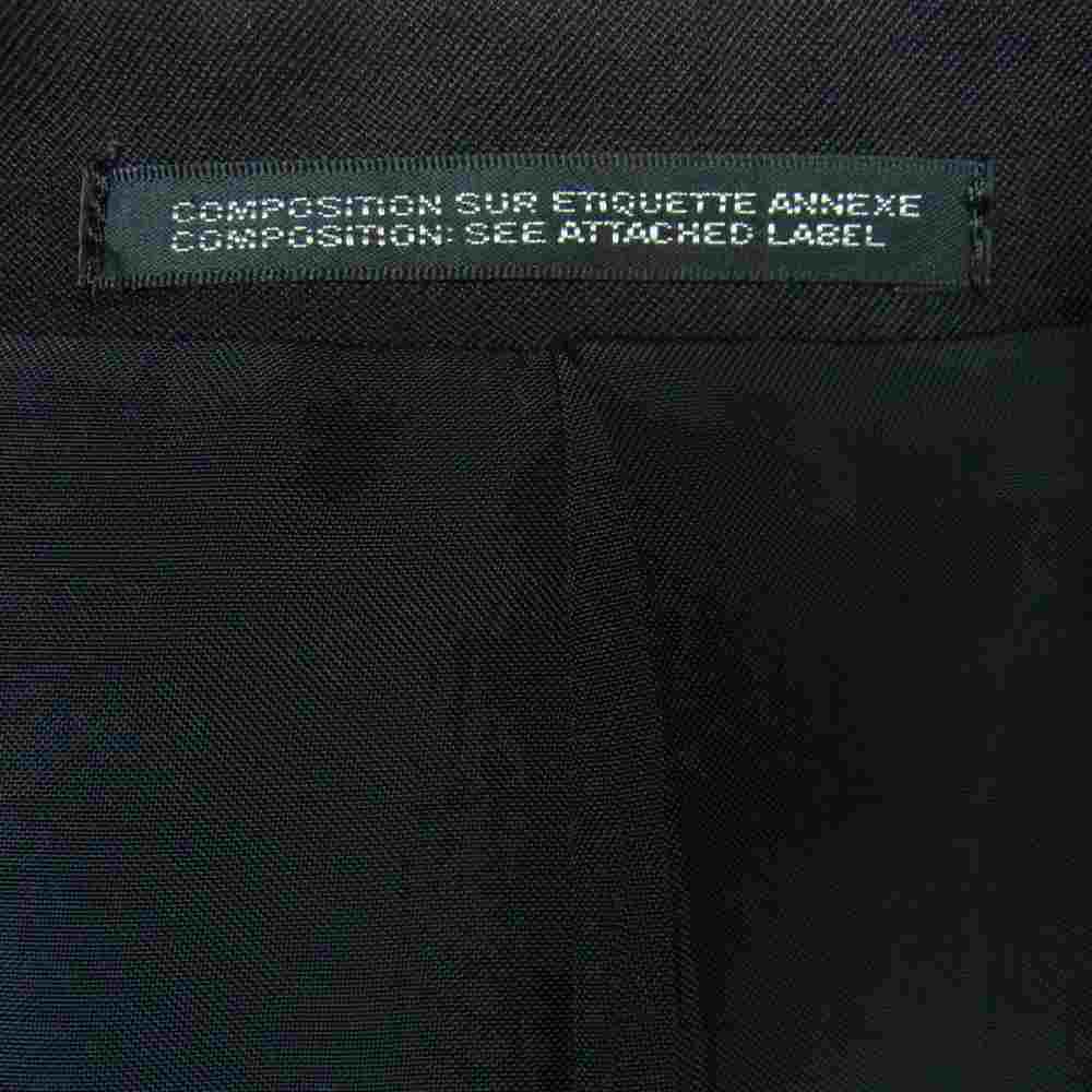 Yohji Yamamoto POUR HOMME ヨウジヤマモトプールオム 20SS HN-J34-100 N-ピークファスナーJKT ピークドラペル ウールギャバ ロング テーラード ジャケット ブラック系 4【美品】【中古】