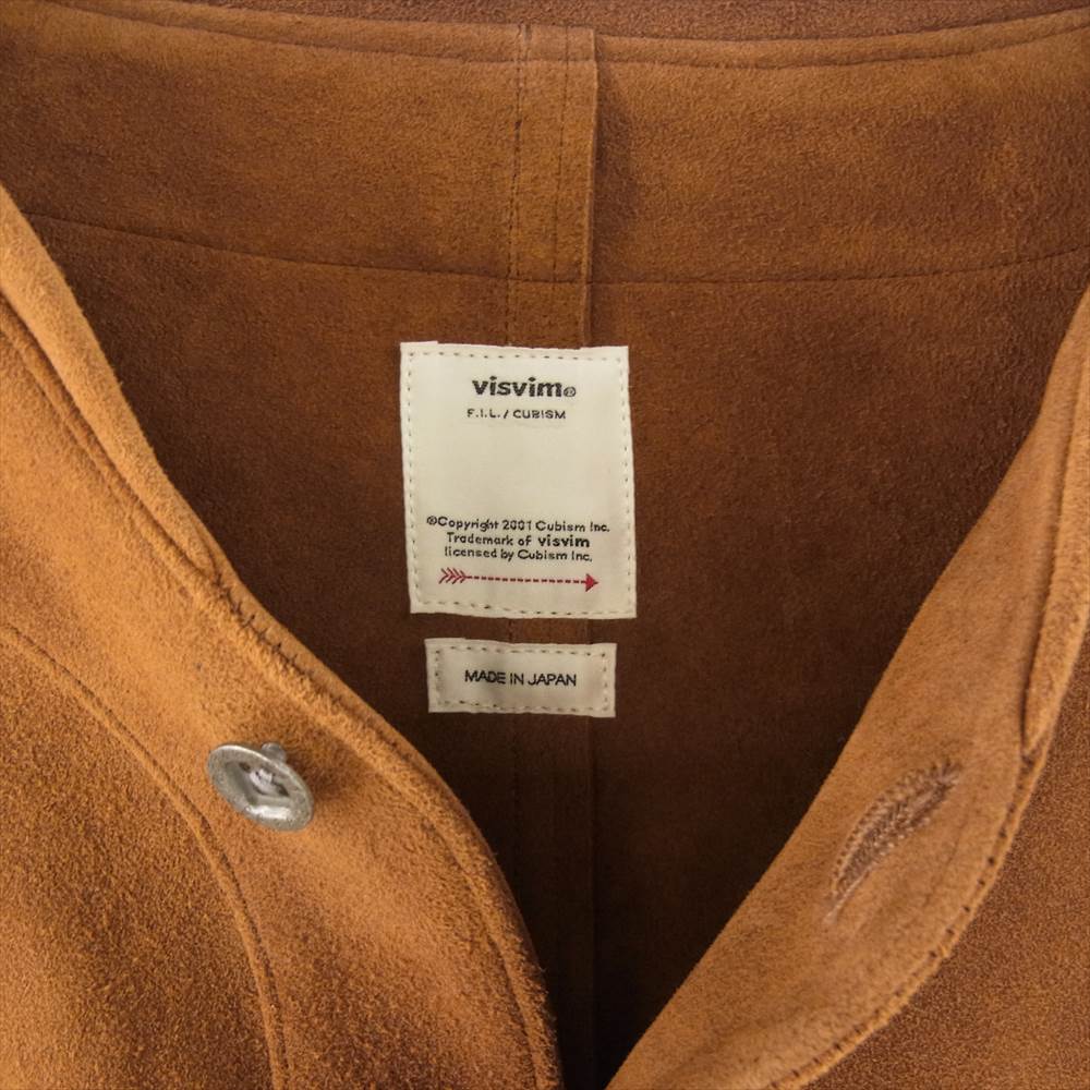 VISVIM ビズビム 0122105013026 DUGOUT JKT(JP DEERSKIN) ダグアウト ジャケット ディアスキン ブラウン系 5【中古】