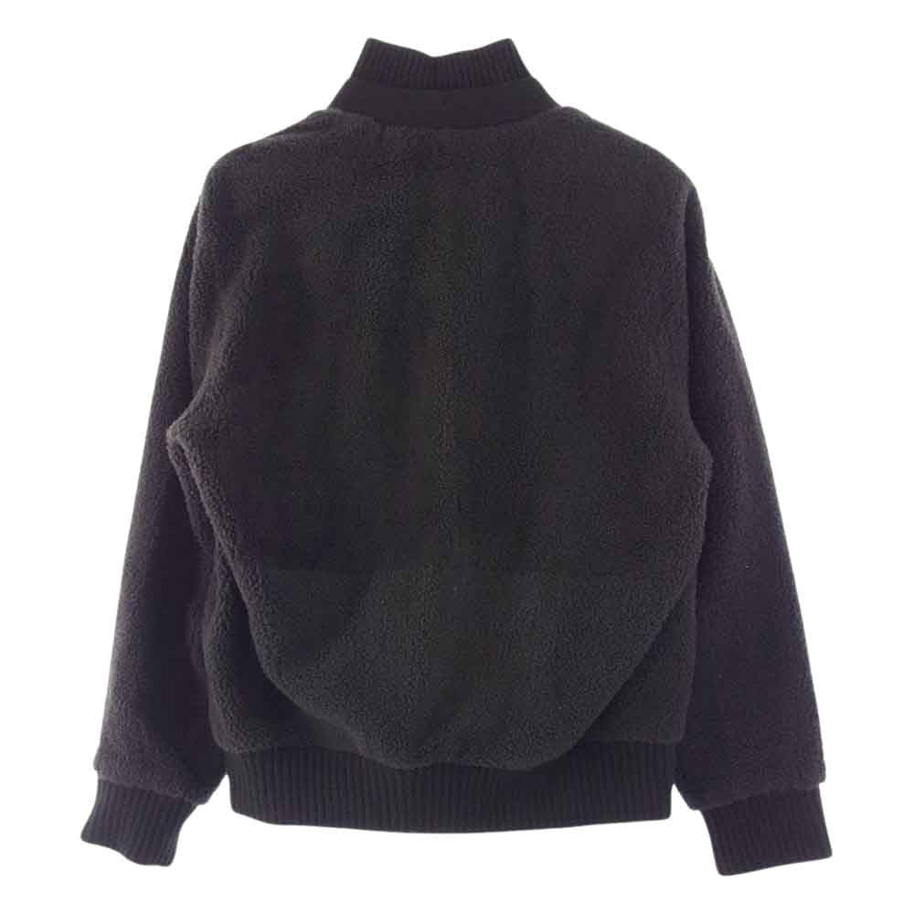 HERMES エルメス 21AW ウール カシミヤ ニット ムートン ブルゾン ブラック系 52【美品】【中古】