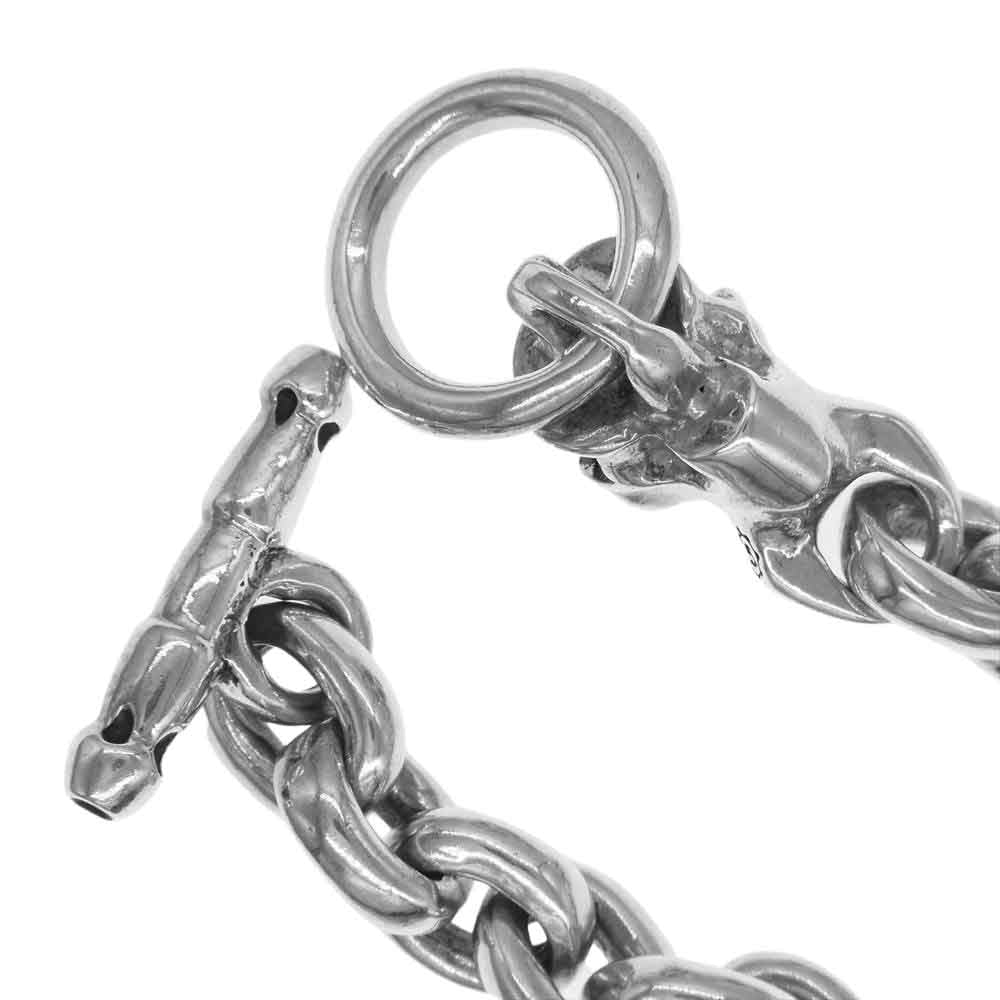 STARLIN GEAR スターリンギア Basic link w/ devil skull ベーシック リンク ウィズ デビル スカル ブレスレット シルバー系【中古】