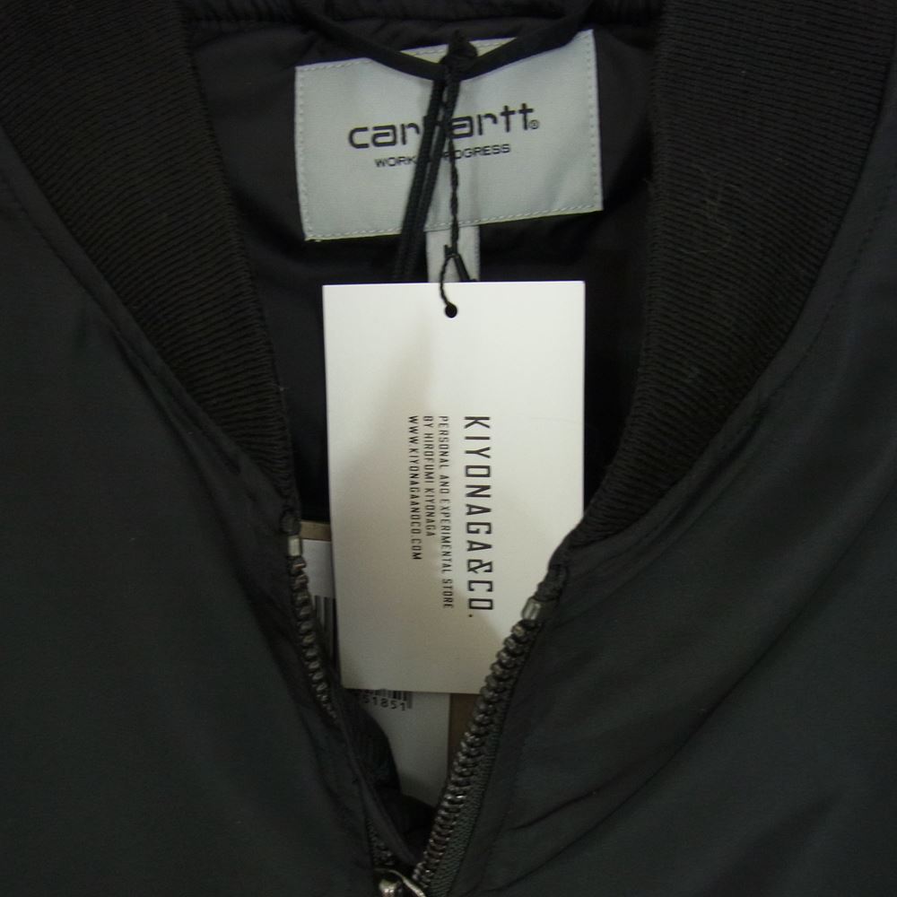 キヨナガアンドコー × Carhartt カーハート K-212005 WIP MA-1 フライト ボンバー ジャケット ブラック系 M【新古品】【未使用】【中古】