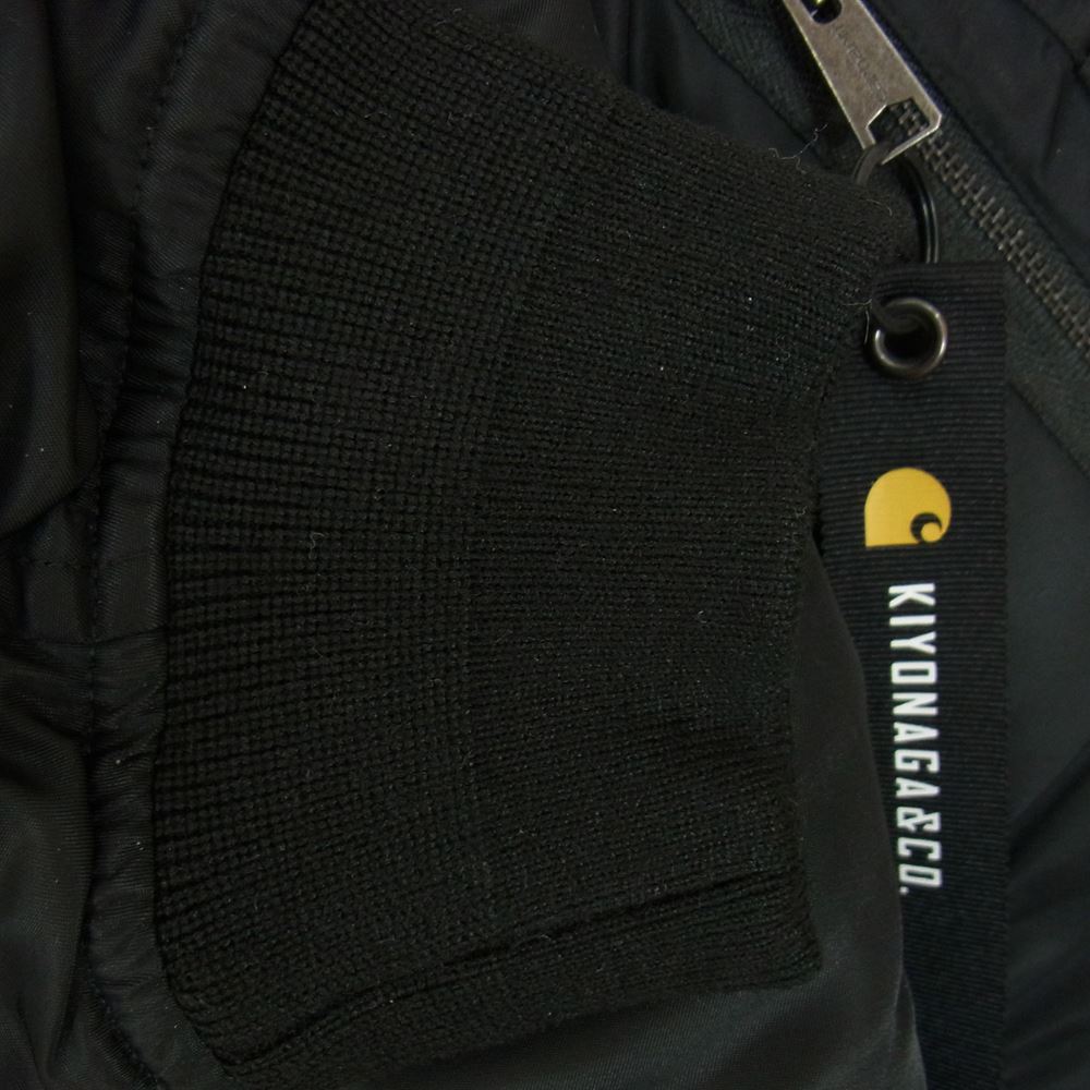 キヨナガアンドコー × Carhartt カーハート K-212005 WIP MA-1 フライト ボンバー ジャケット ブラック系 M【新古品】【未使用】【中古】