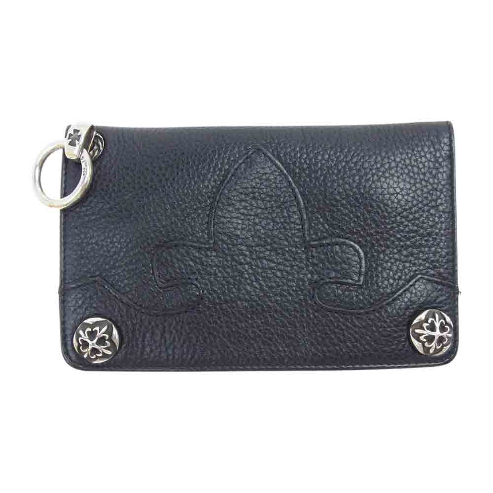 A&G エーアンドジー 初期 フレア パッチ レザー ウォレット ブラック系【中古】