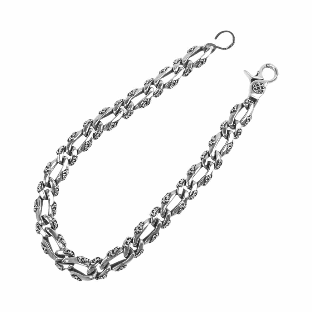 A&G エーアンドジー 1クリップ クロス ウォレット チェーン シルバー系【中古】