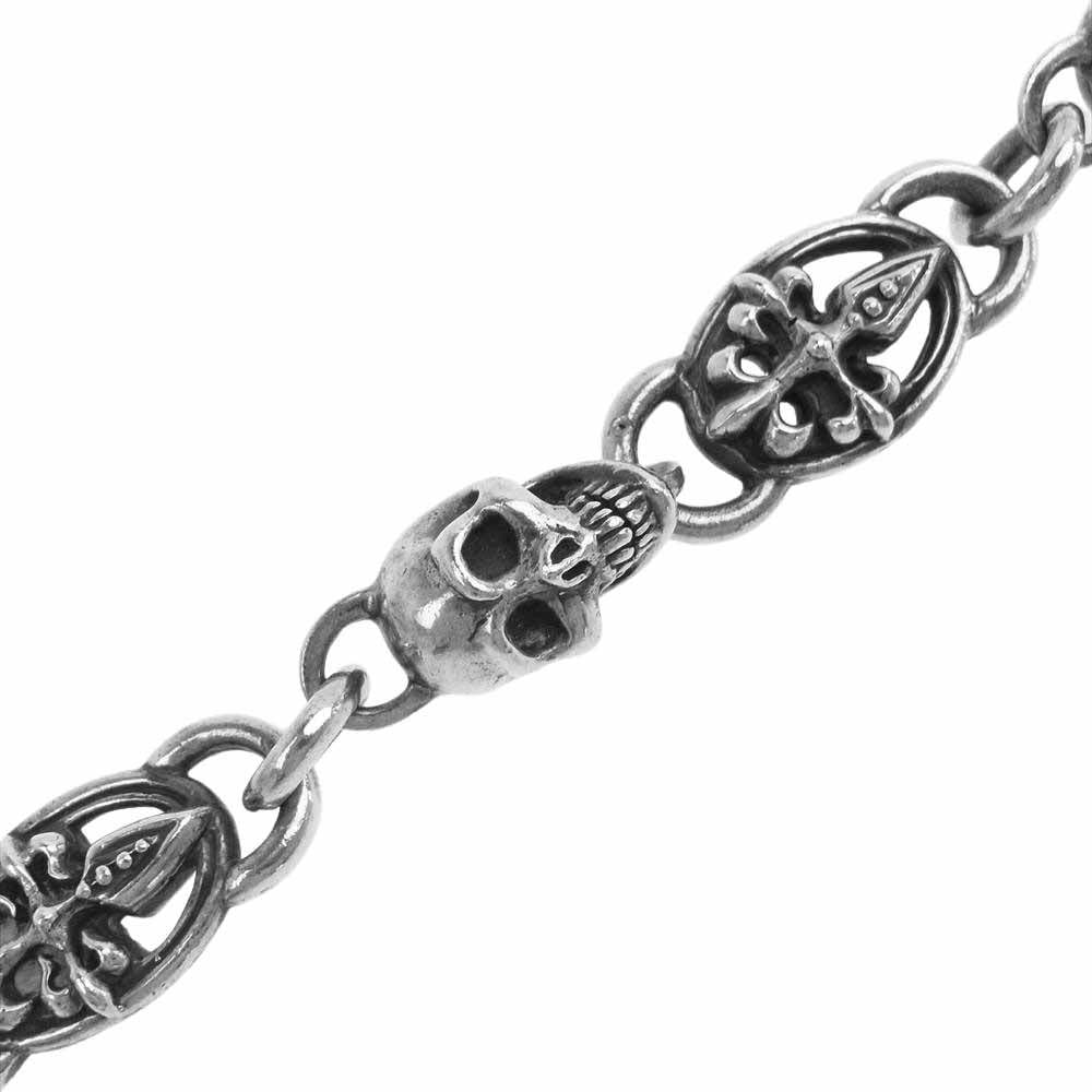 A&G エーアンドジー 1クリップ スカル ウォレット チェーン シルバー系【中古】