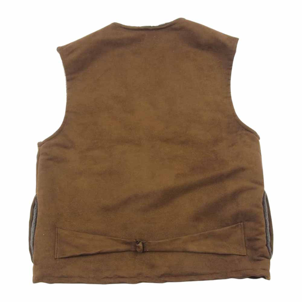 BLACK SIGN ブラックサイン Swindler Suede Boa Vest スウィンドラー スエード ボア ベスト ダークブラウン系【中古】