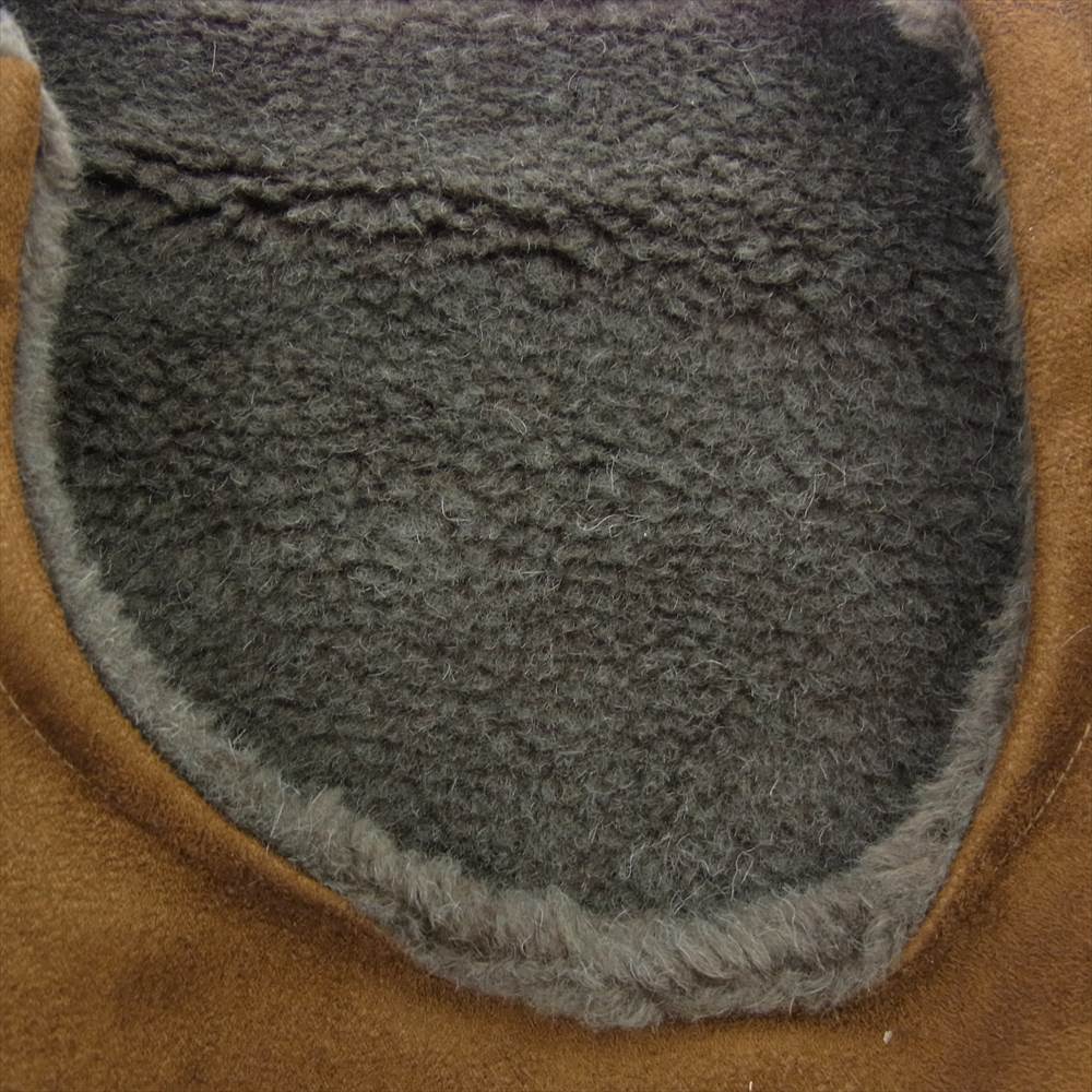 BLACK SIGN ブラックサイン Swindler Suede Boa Vest スウィンドラー スエード ボア ベスト ダークブラウン系【中古】