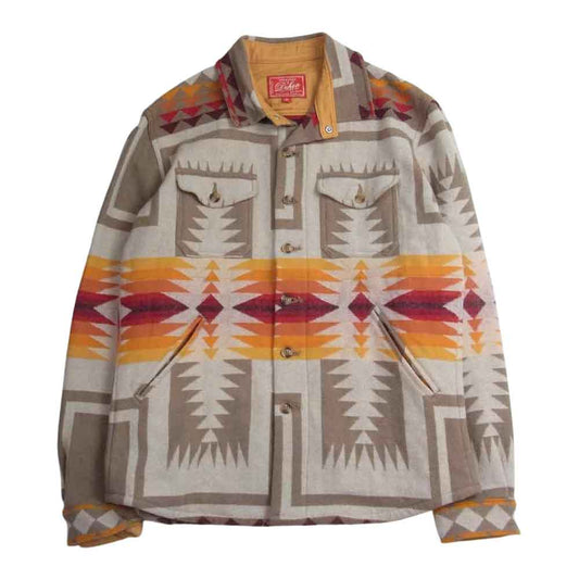 ディーエン DEHEN Crissman Overshirt Pendleton クリスマン オーバーシャツ ペンドルトン ブランケット シャツ ジャケット マルチカラー系 M【中古】