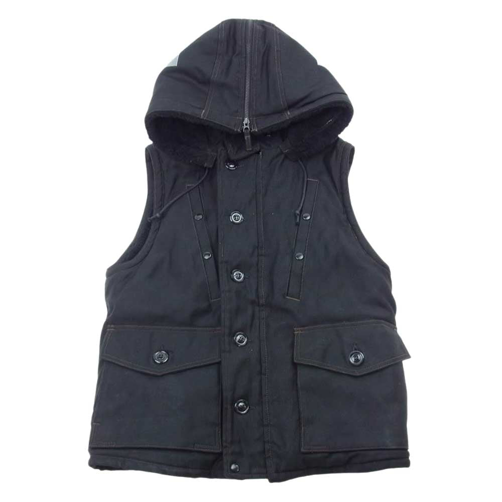 FREEWHEELERS フリーホイーラーズ FLIGHT DECK CREW VEST フライト デッキ クルー ベスト ブラック系 38【中古】
