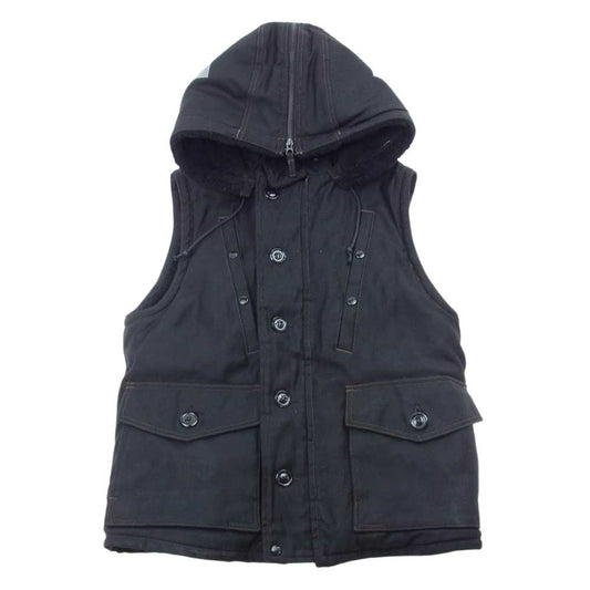 FREEWHEELERS フリーホイーラーズ FLIGHT DECK CREW VEST フライト デッキ クルー ベスト ブラック系 38【中古】