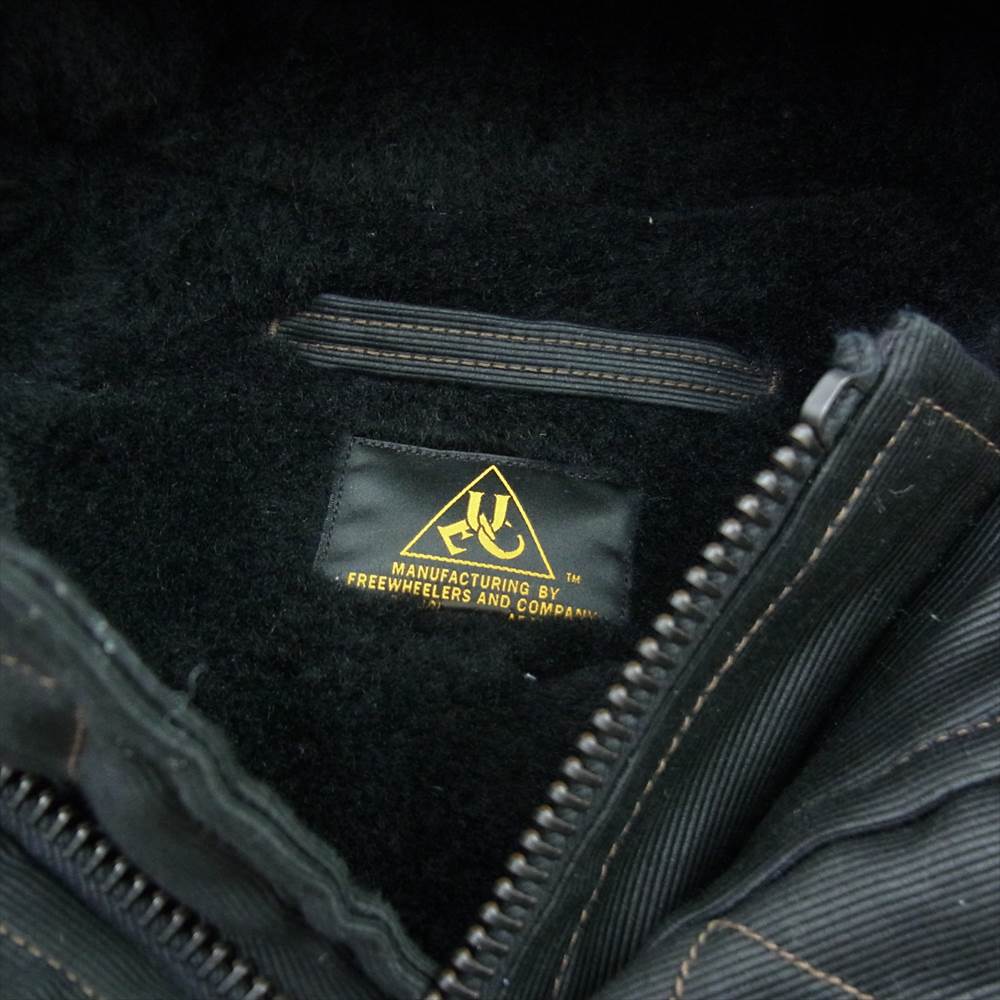 FREEWHEELERS フリーホイーラーズ FLIGHT DECK CREW VEST フライト デッキ クルー ベスト ブラック系 38【中古】