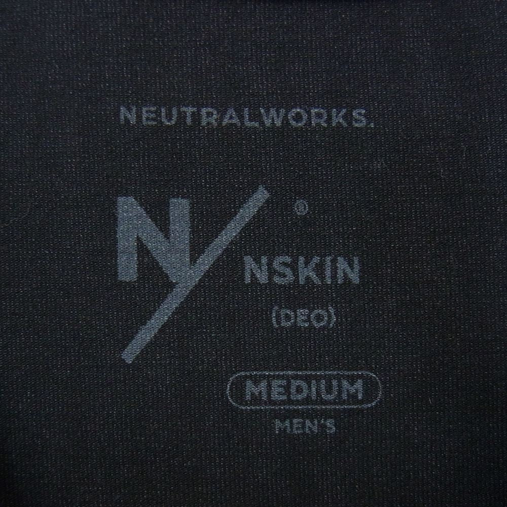 ニュートラルワークス トーキョー KS32163 N/ NSD SHORT SLEEVE CREW エヌスキンデオ ショートスリーブ クルーネック 半袖 Tシャツ ブラック系 M【中古】