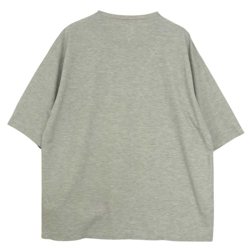 DESCENTE デサント DLMTJA55 PAUSE ZEROSEAM BIG T－SHIRT ポーズ ゼロシーム ビッグ 半袖 Tシャツ カットソー グレー系 L【中古】