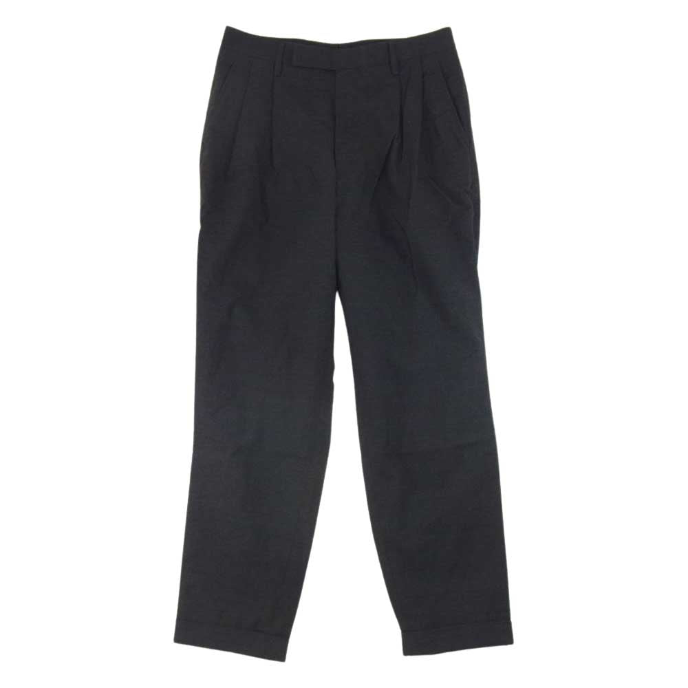 COMOLI コモリ 22SS V01-03003 ウール 2タック パンツ チャコール グレー系 1【極上美品】【中古】