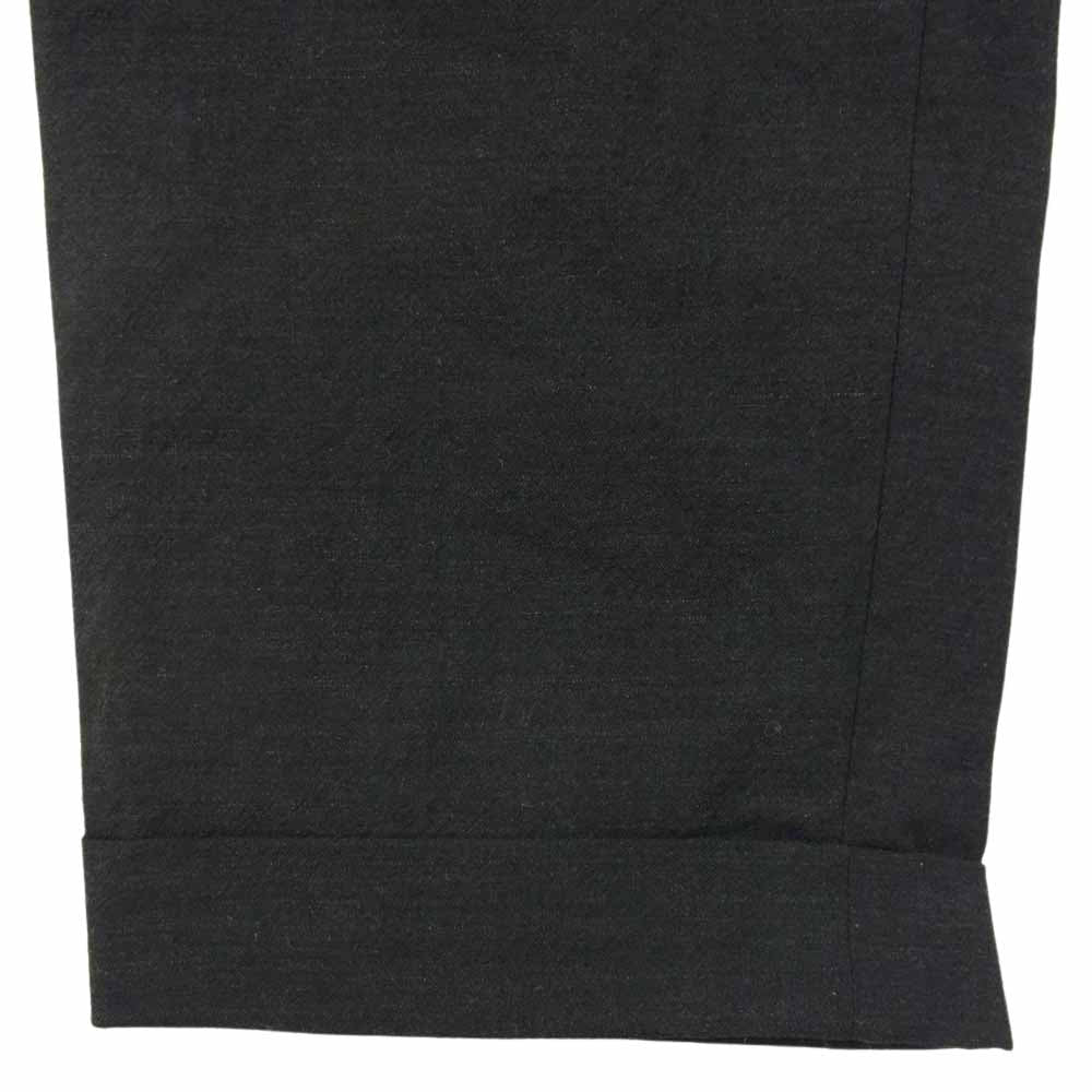 COMOLI コモリ 22SS V01-03003 ウール 2タック パンツ チャコール グレー系 1【極上美品】【中古】