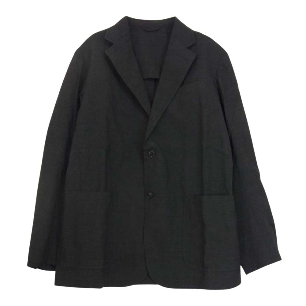COMOLI コモリ 22SS V01-01003 ウール 2B ジャケット チャコール ブラック系 1【極上美品】【中古】