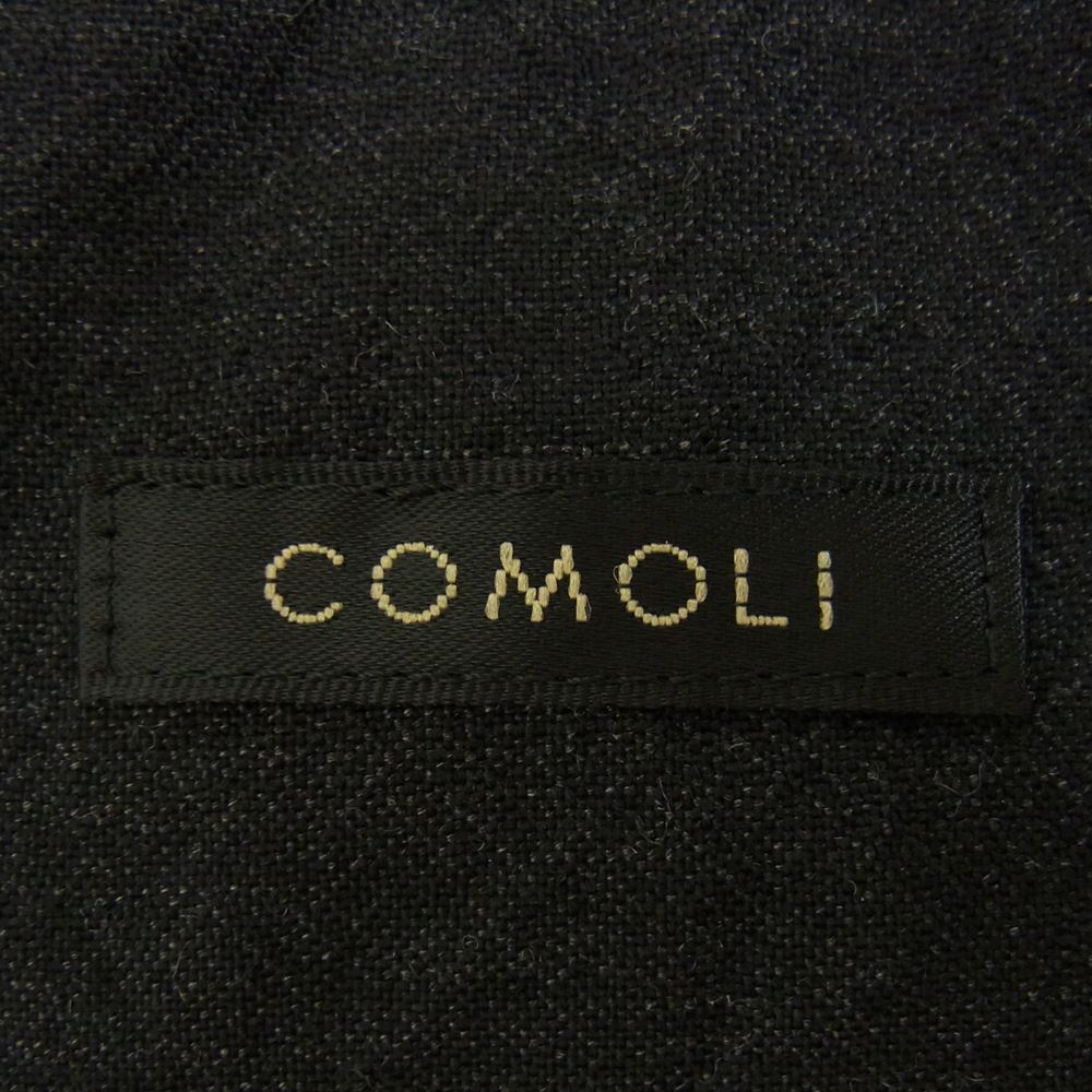 COMOLI コモリ 22SS V01-01003 ウール 2B ジャケット チャコール ブラック系 1【極上美品】【中古】