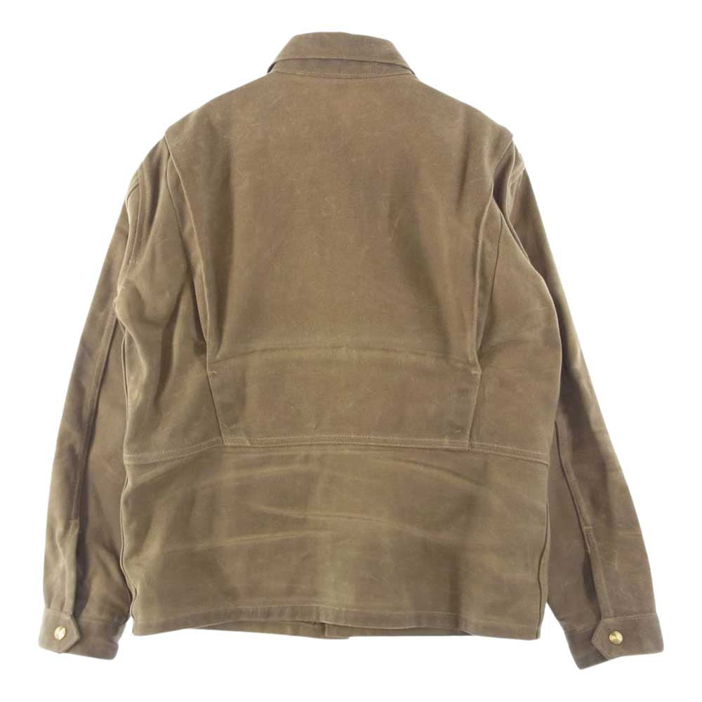 シップジョン Wills Jacket Waxed Canvas ウィルズ ジャケット ワックス キャンバス オイルド コットン ワーク カバーオール オリーブ系【中古】