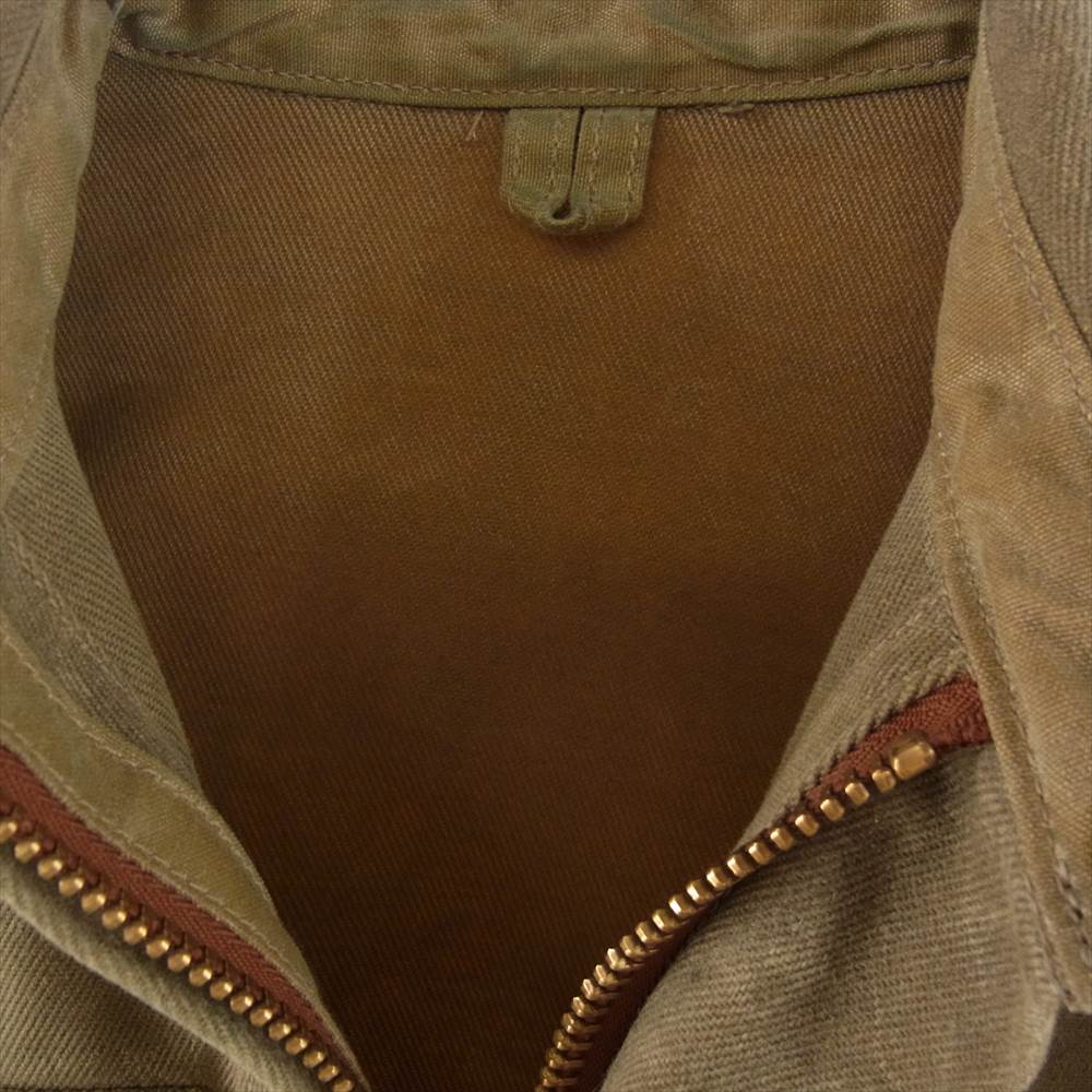 シップジョン Wills Jacket Waxed Canvas ウィルズ ジャケット ワックス キャンバス オイルド コットン ワーク カバーオール オリーブ系【中古】